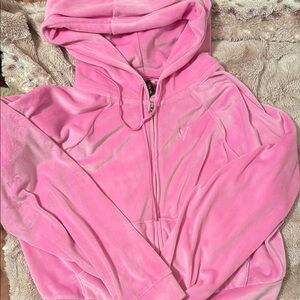 VICTORIA’S SECRET  Hot Pink Velour Hoodie